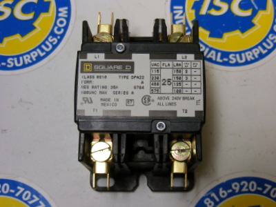 <B>Square D - </B>8910 DPA22V02 Definite Purpose Contactor Serie